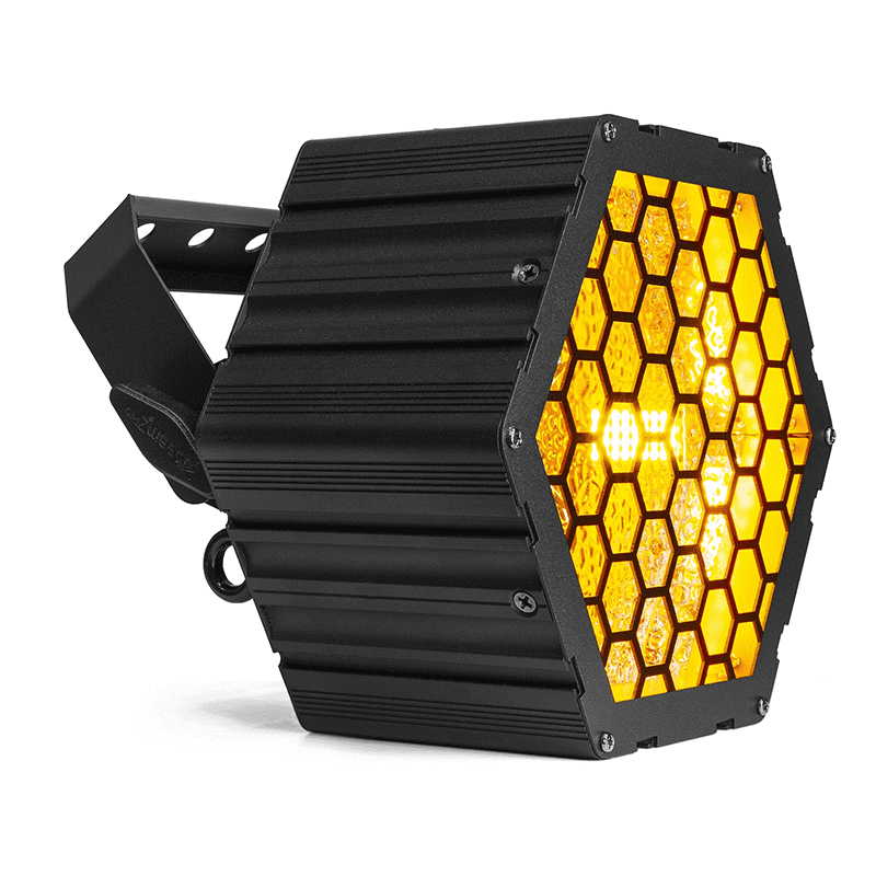 BEAMZ RB90 Deco Retro Blinder featuring 3x30W RGBW LED lights, designed for stylish stage lighting.