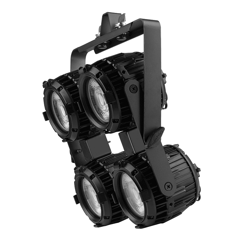 BEAMZPRO NEUTRON-DOT 60W Linkable LED Light in RGBWW colors, suitable for both indoor and outdoor use, showcasing its design and features.