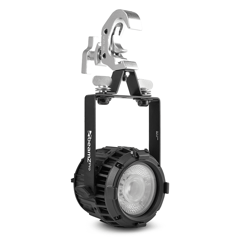 BEAMZPRO NEUTRON-DOT 60W Linkable LED Light showcasing its RGBWW capabilities, suitable for both indoor and outdoor use.
