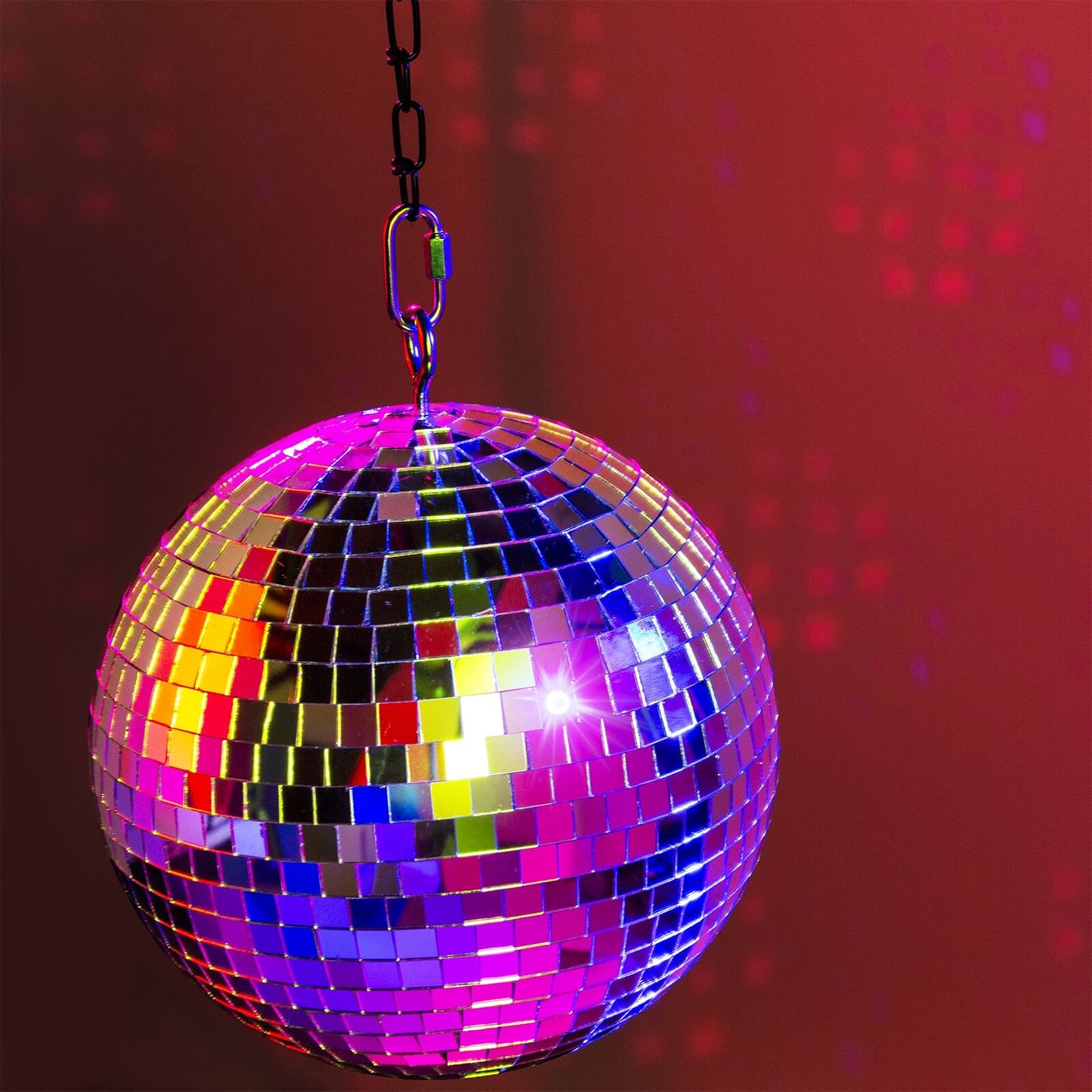 Beamz 20cm Mirror Ball, 900g - Image of a reflective mirror ball product