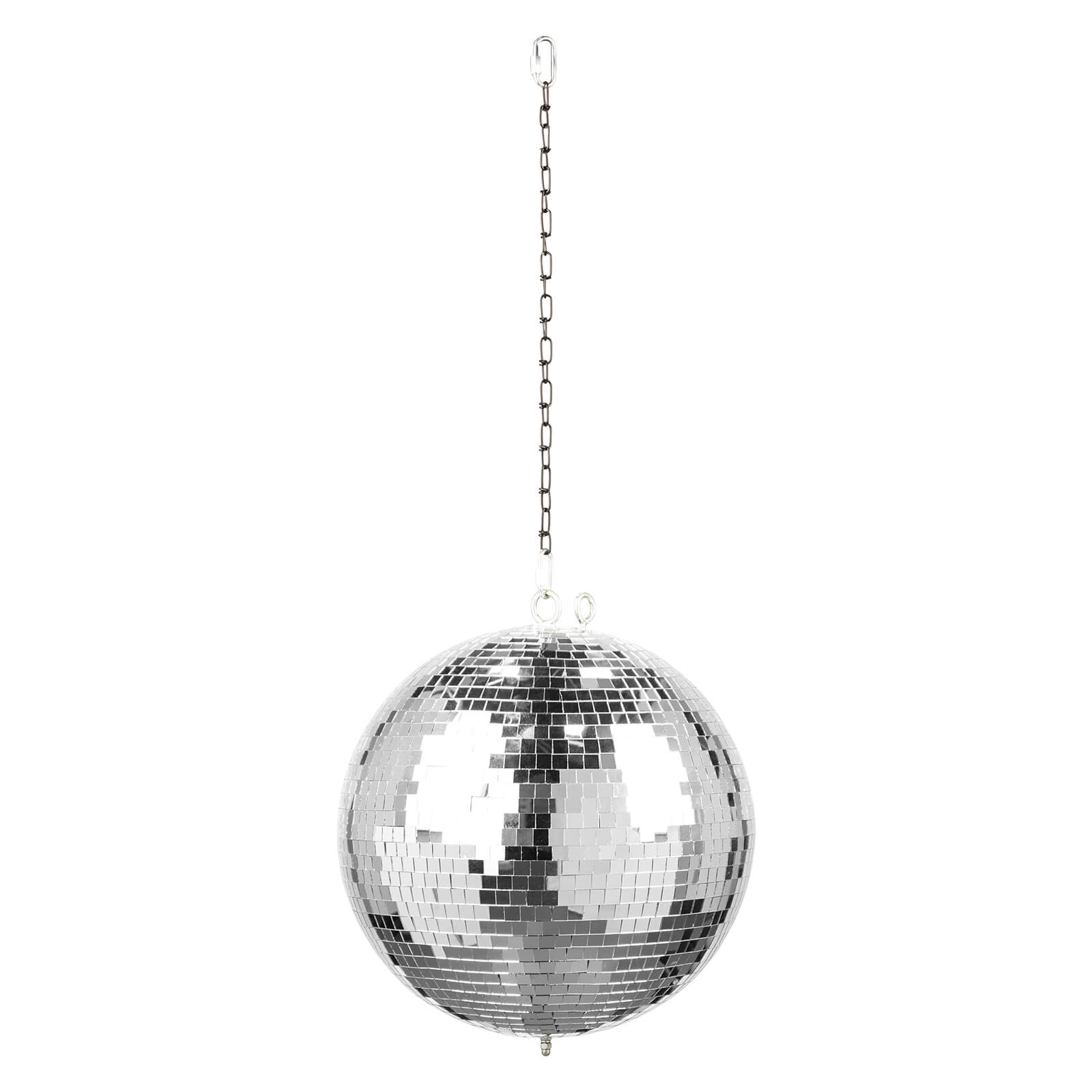 30cm Mirror Ball weighing 2.3kg by Beamz, side view