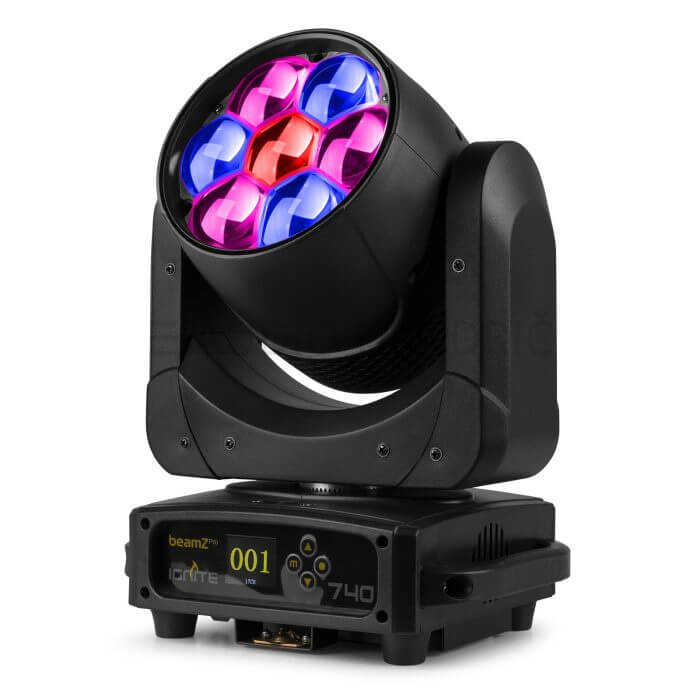 Image of Beamz IGNITE740 7x40W LED Wash Moving Head with Zoom