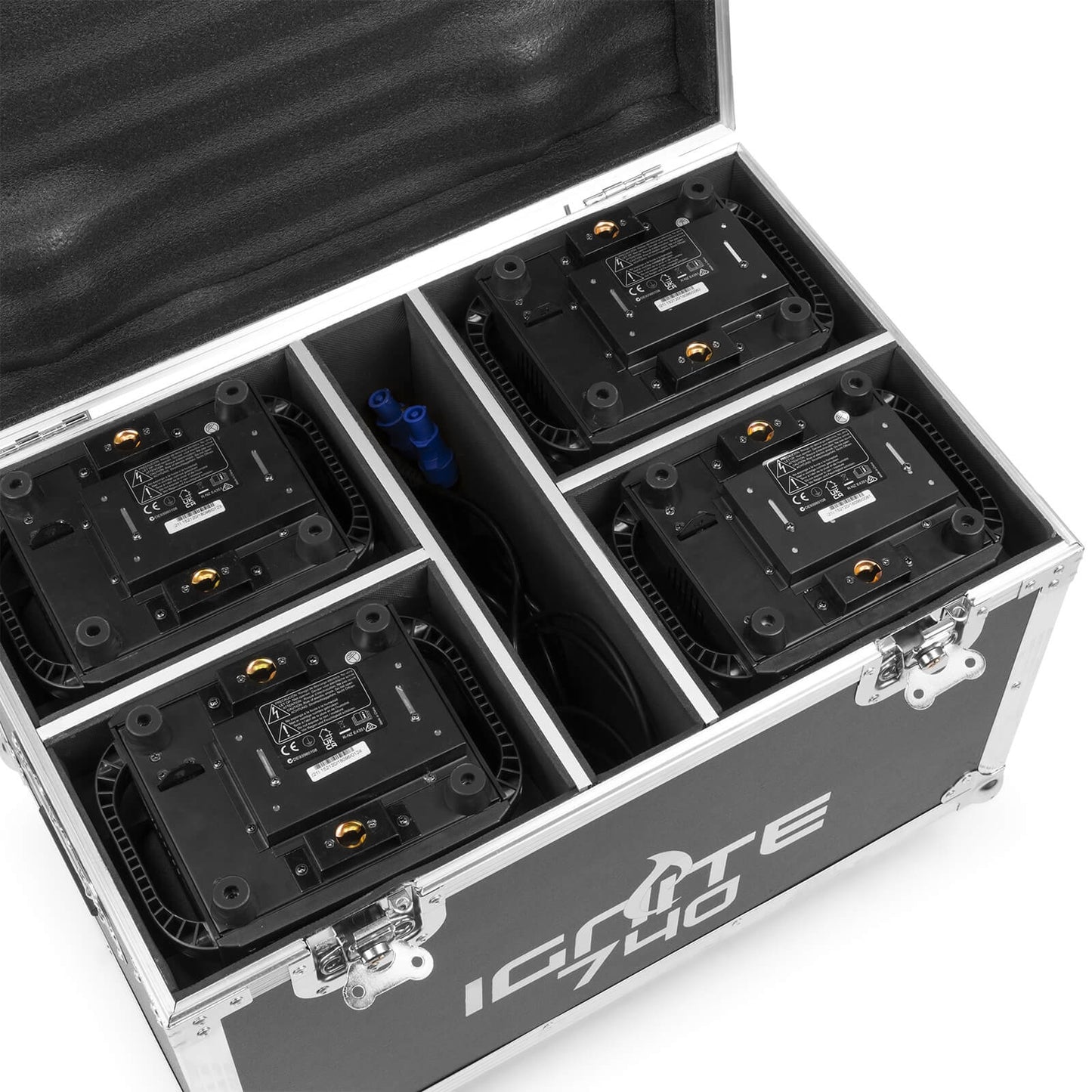 Flight case for 4 IGNITE740 fixtures by Beamz