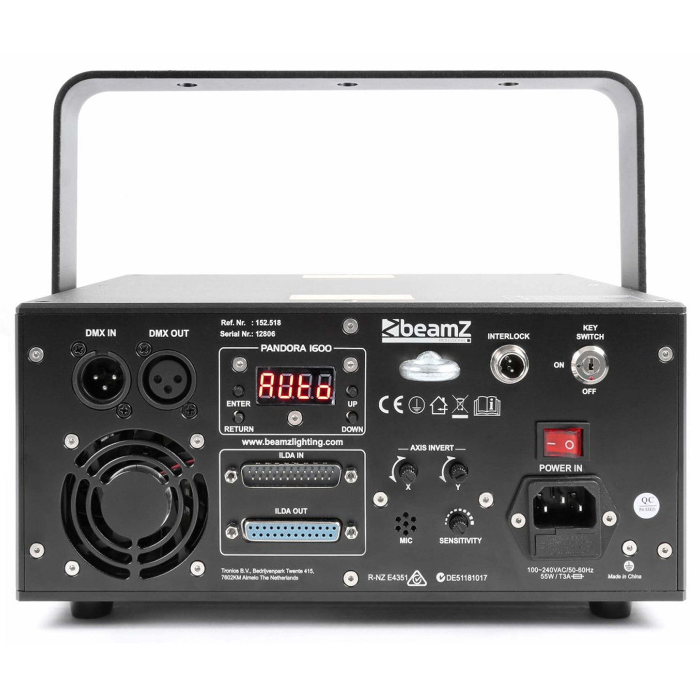 Beamz Pro PANDORA 1600 RGB TLL Animation Laser, 25kpps image