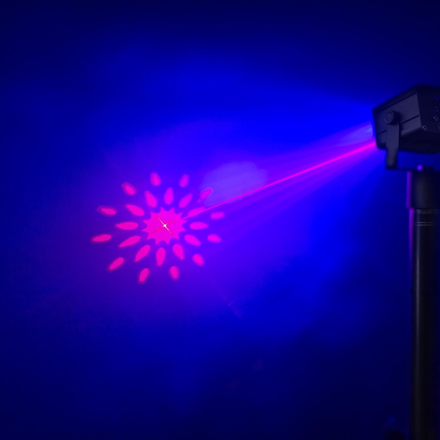 Battery-Powered RG Gobo Laser System by Beamz ATHENA
