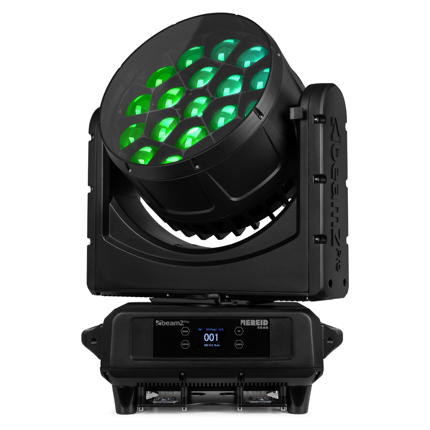 Beamz Nereid1940 LED Moving Head Zoom Light with 19x 40