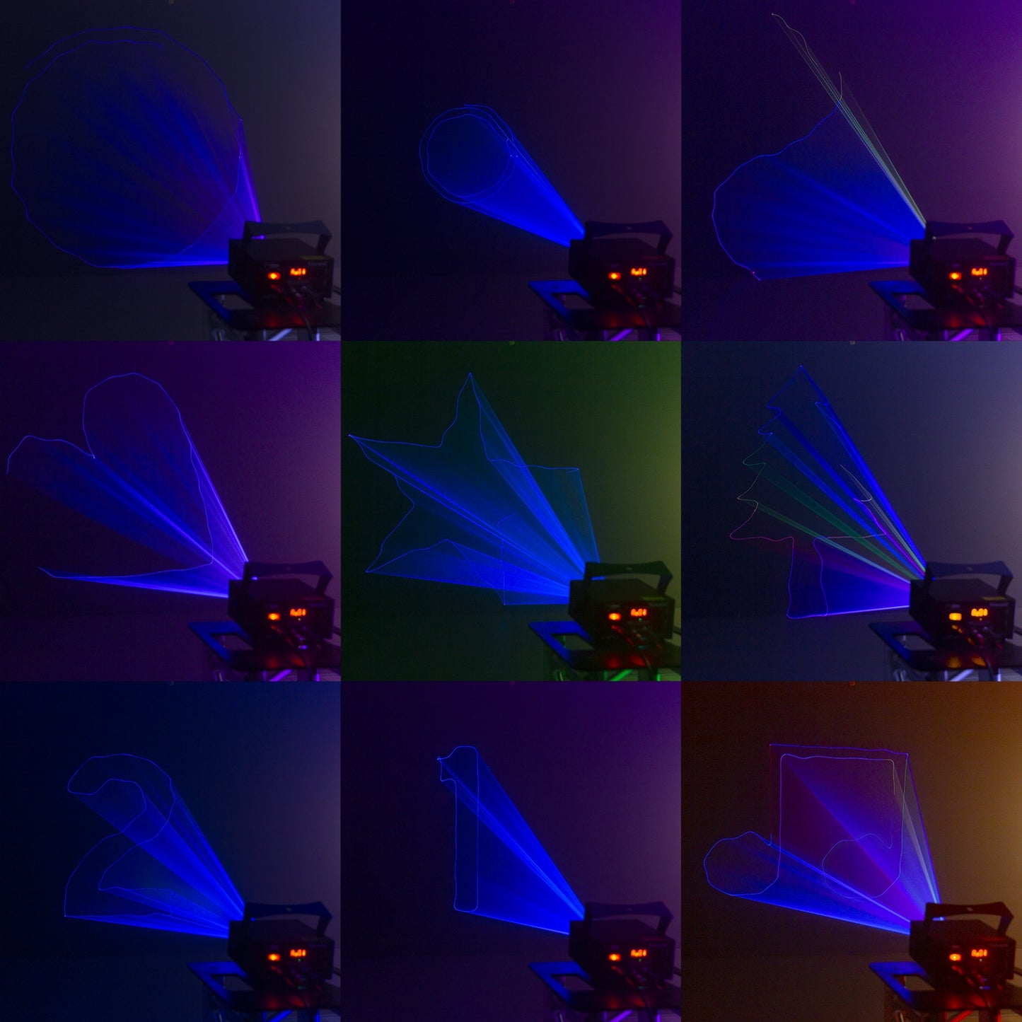 Beamz Corvus RGB Scan Laser - DMX, Sound Activated, Full Color System