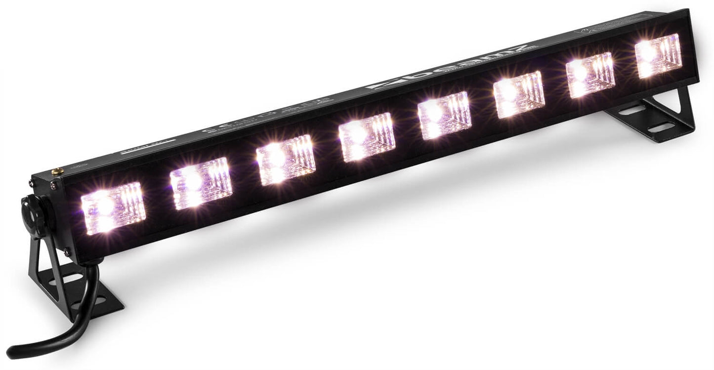 Beamz BUVW83 8x3W UV/White 2-in-1 LED Bar product image