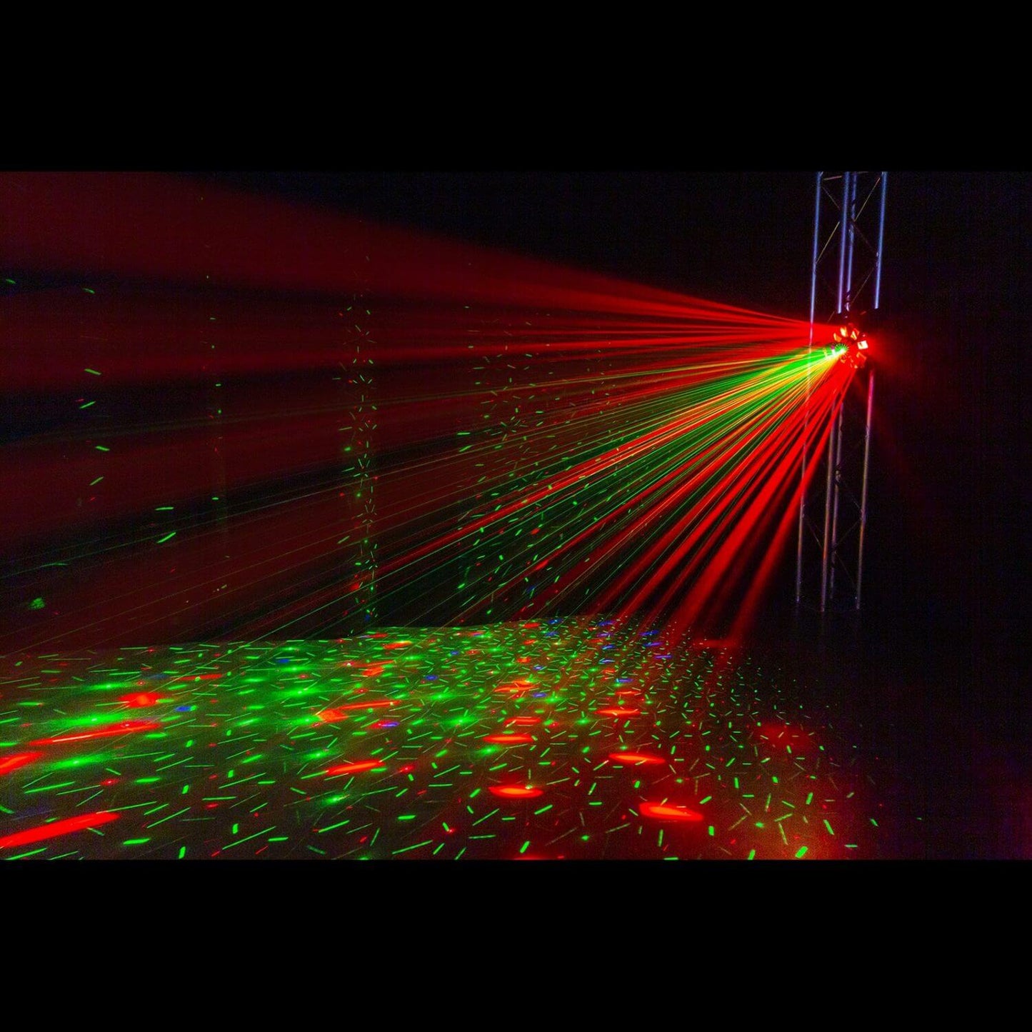 Beamz MULTIBOX LED Effect with Laser and Strobe - image showcasing the product features