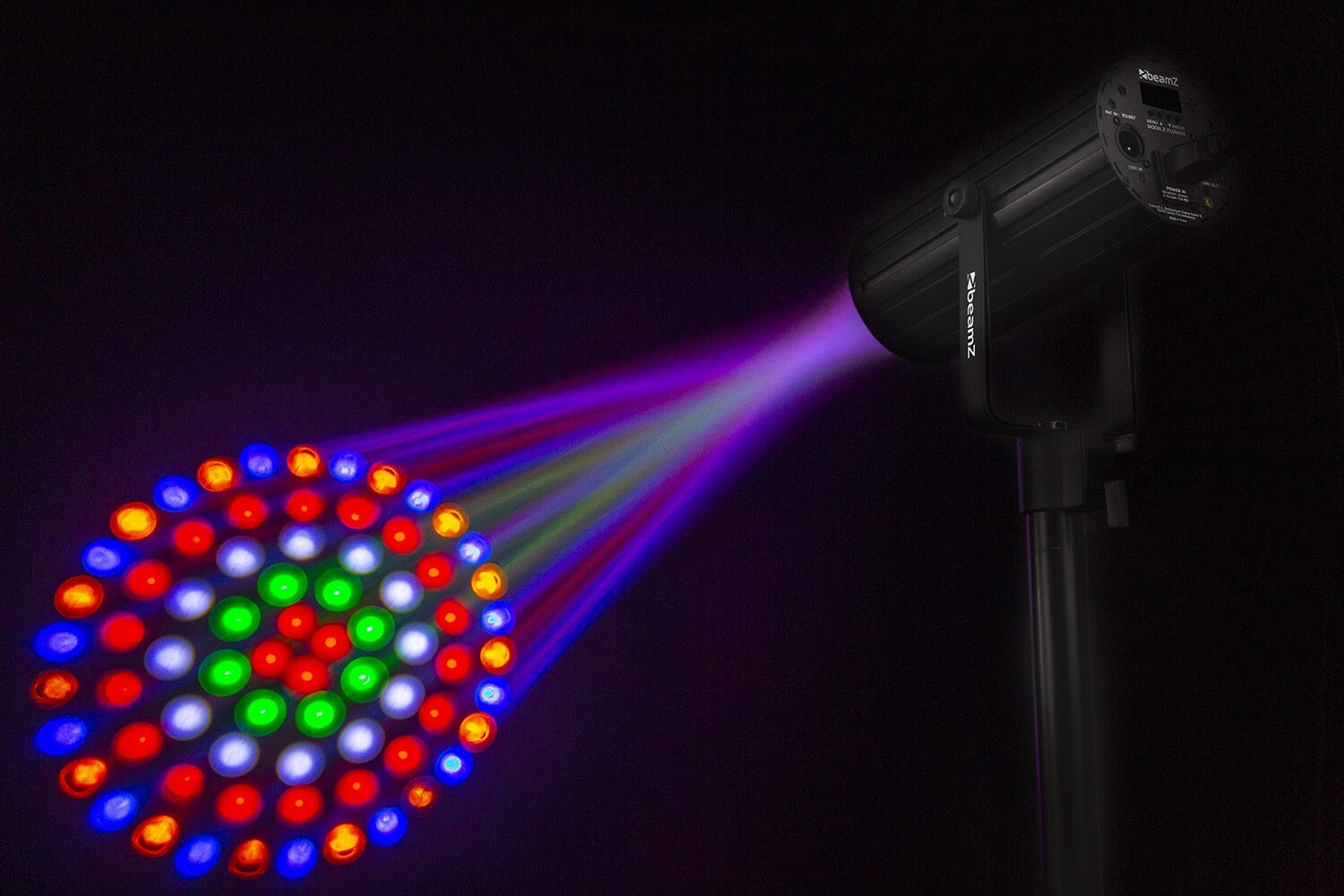 Beamz MOON-2 72x5mm RGBAW LED Moon Flower with DMX image