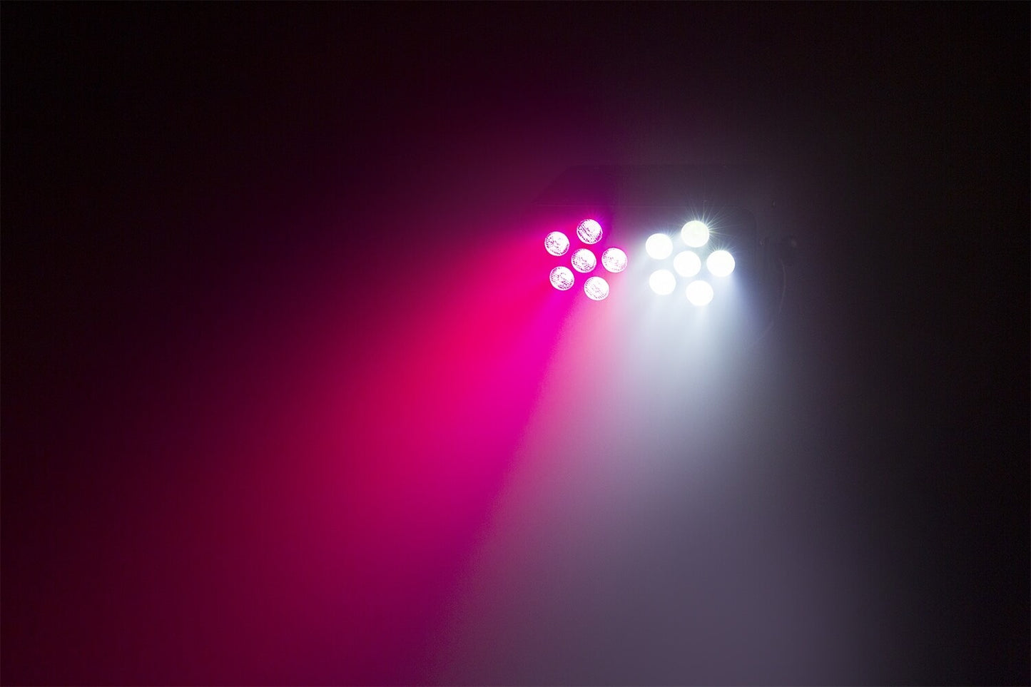 Beamz DJ BANK 124 12x4W RGBW LED Fixture with DMX and IRC - Image of the product in action