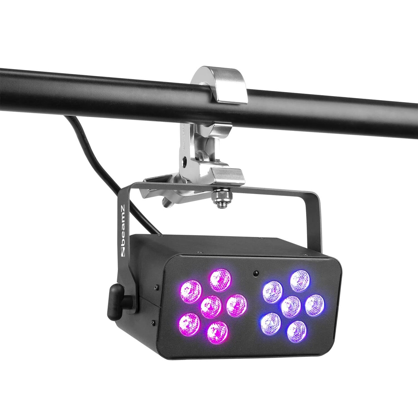Beamz DJ BANK 124 12x4W RGBW LED Fixture with DMX and IRC in use