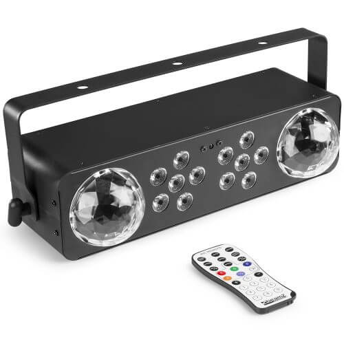 BEAMZ LightBox7 2-in-1 Party Effect DMX lighting fixture featuring high power PAR and moonflower effects.