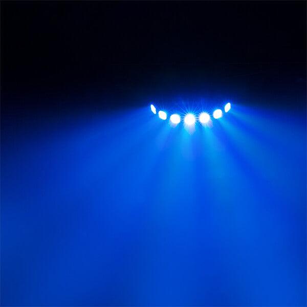 BEAMZ FINGERS7 PARTY EFFECT 7x8W 4-in-1 LED RGBW Lighting Fixture showcasing vibrant lighting capabilities.