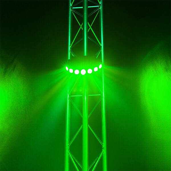BEAMZ FINGERS7 PARTY EFFECT 7x8W 4-in-1 LED RGBW Lighting Fixture showcasing vibrant RGBW lighting effects.
