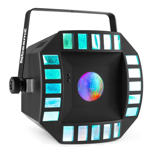 Beamz CUBE4 2x10W Quad LED + 64 RGB LEDs with DMX and IR Remote