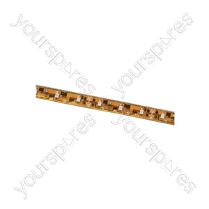 FLUXIA Low Profile 5m LED Tape in pink color, showcasing its bright illumination and waterproof design.