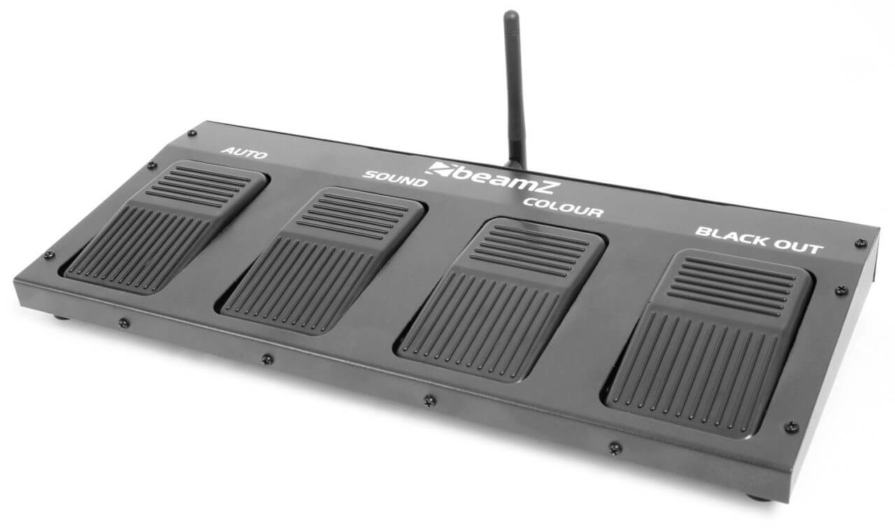 Beamz LED SHOWBAR with 2 PARs, 2 Butterflies, RG Laser, White Strobe, DMX and IRC lighting equipment image