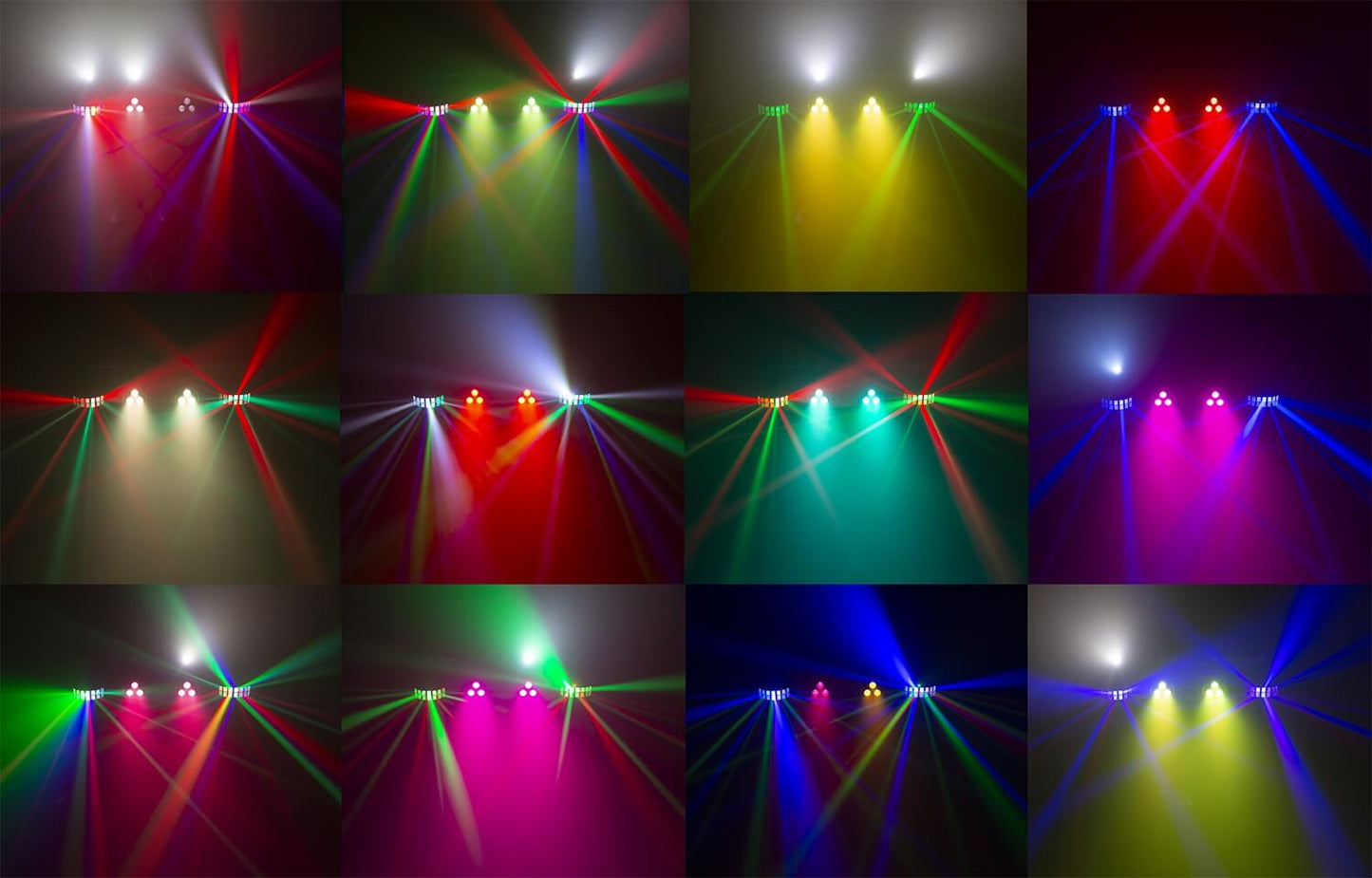 Beamz LED SHOWBAR FREE with 2 PARs (4x4-in-1), 2 Derbies, and IRC image