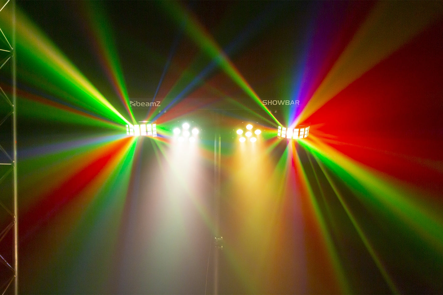 Beamz SB02 ShowBar Battery - 2x Derby and 2x PAR Lighting System