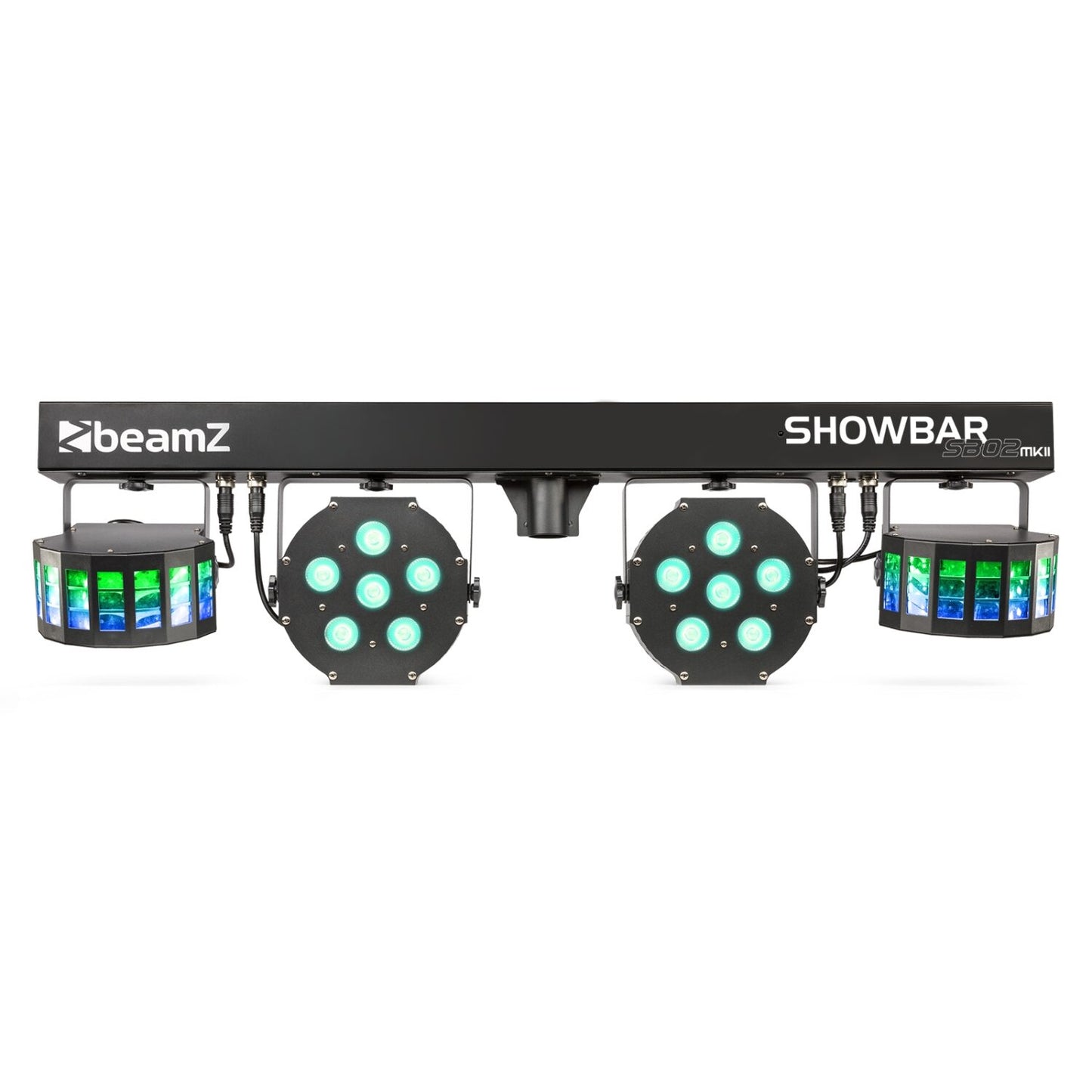 Beamz SB02 ShowBar Battery - 2x Derby and 2x PAR Lighting System