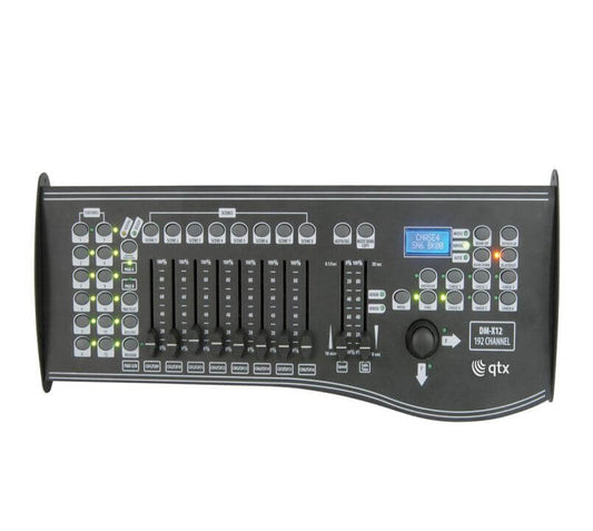 QTX DM-X12 192-Channel DMX Controller with Joystick for advanced lighting control