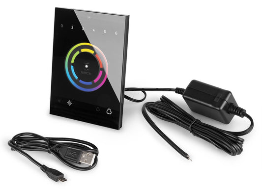 Beamz STICK-CW4 Wall-Mount WiFi DMX Interface side view