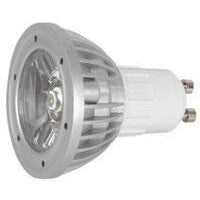 QTX Multicolour GU10 LED Lamp featuring 18 LEDs, showcasing a vibrant design and energy-efficient lighting.