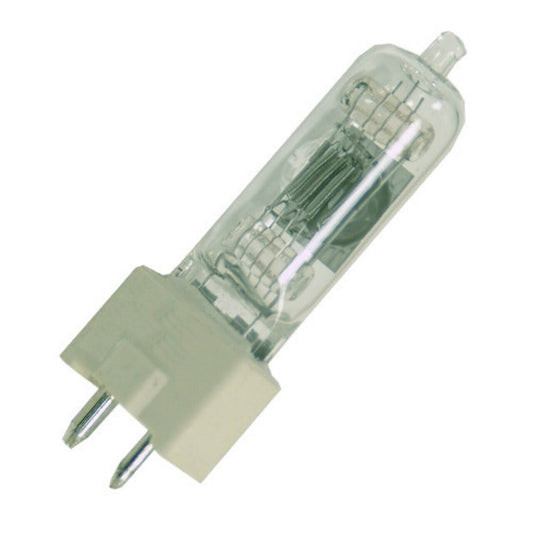 OSRAM CP82 500W Halogen Stage Light Bulb with GY9.5 base, featuring a warm 3200K color temperature.