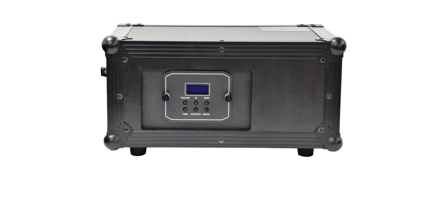 QTX HAZYR-PRO 1000W Haze Machine with DMX Control, showcasing a professional high output haze generator.