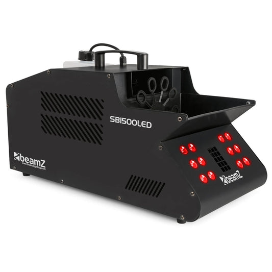 Beamz SB1500LED 1500W Smoke & Bubble Machine with RGB LEDs and DMX - Side View