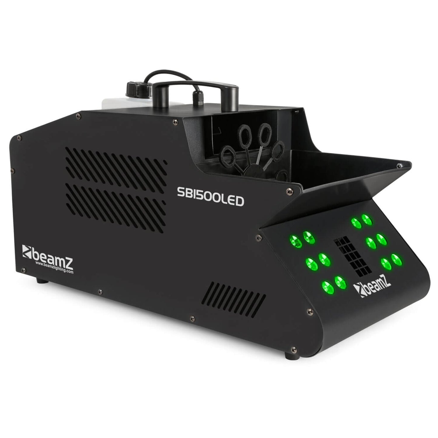 Beamz SB1500LED 1500W Smoke & Bubble Machine with RGB LEDs and DMX