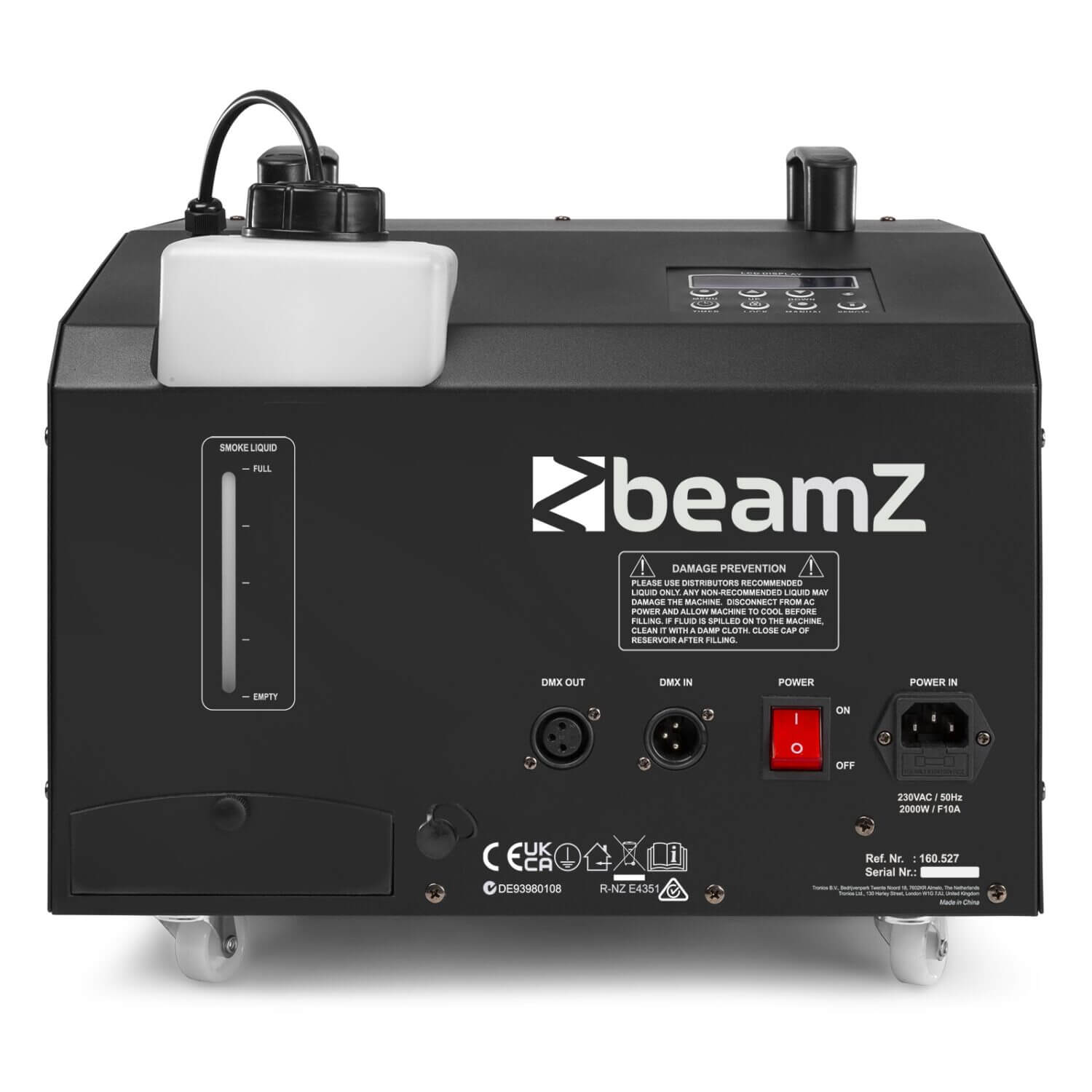 Beamz SB2000LED 2000W Smoke & Bubble Machine with RGB LEDs and DMX