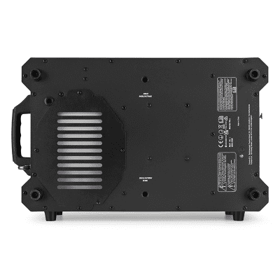 BEAMZ BLAZE800 Vertical Fogger with RGB color mixing, showcasing a professional smoke machine designed for vibrant lighting effects.