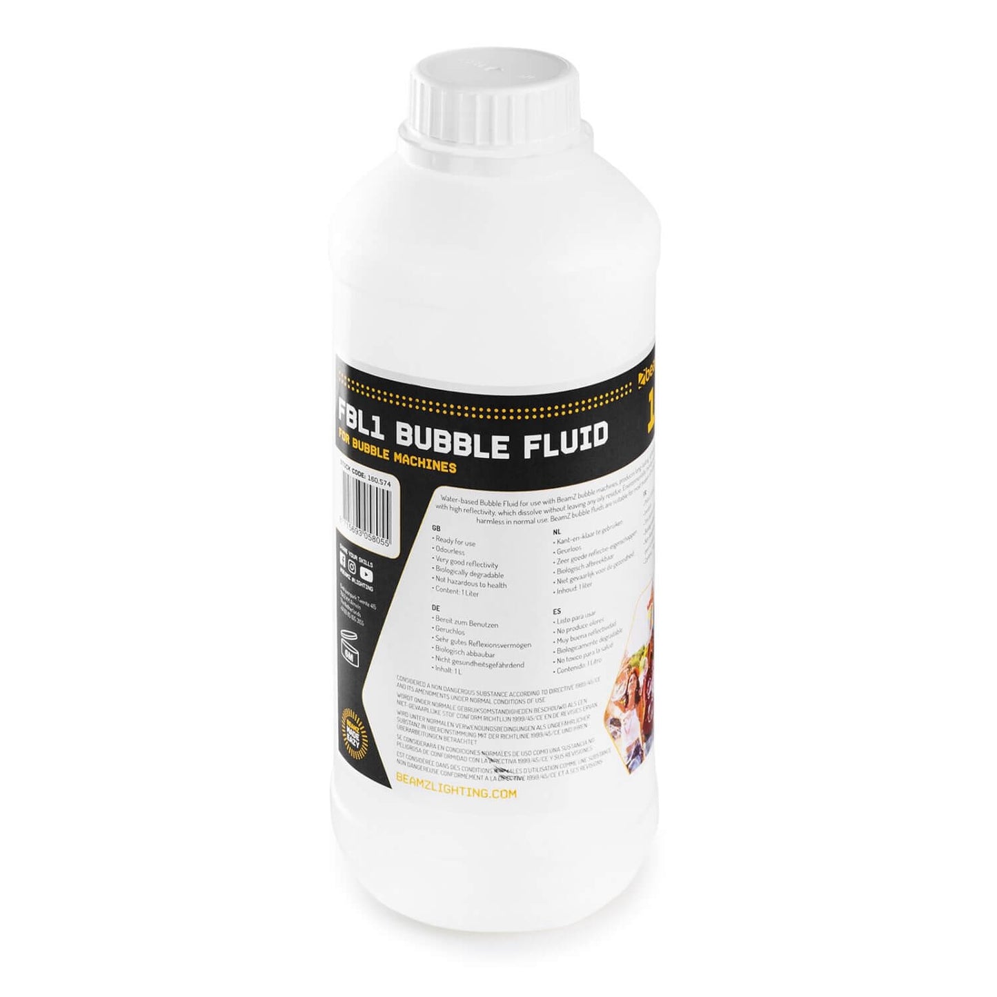 Beamz 1L Standard Bubble Liquid - Side View