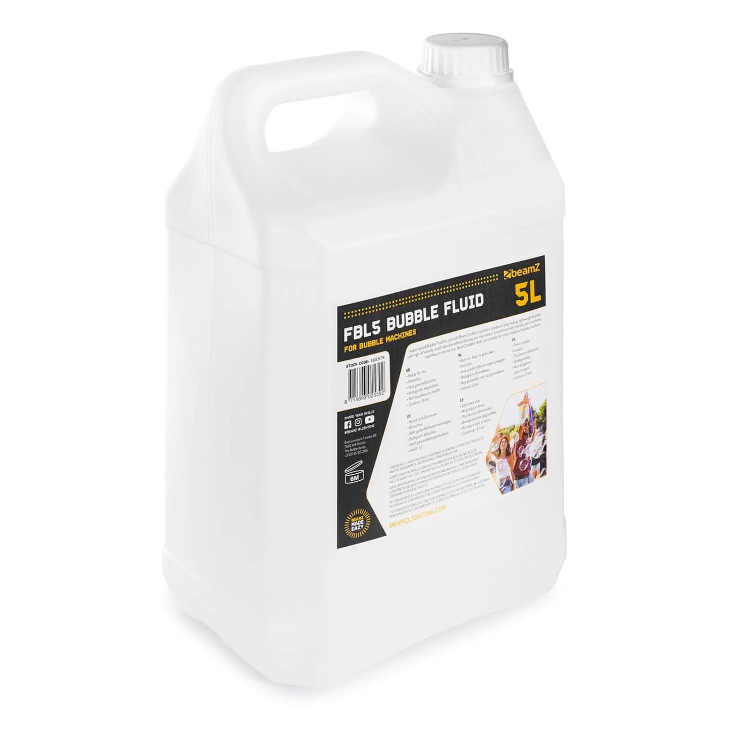 Beamz 5L Standard Bubble Liquid - Bubble liquid product image