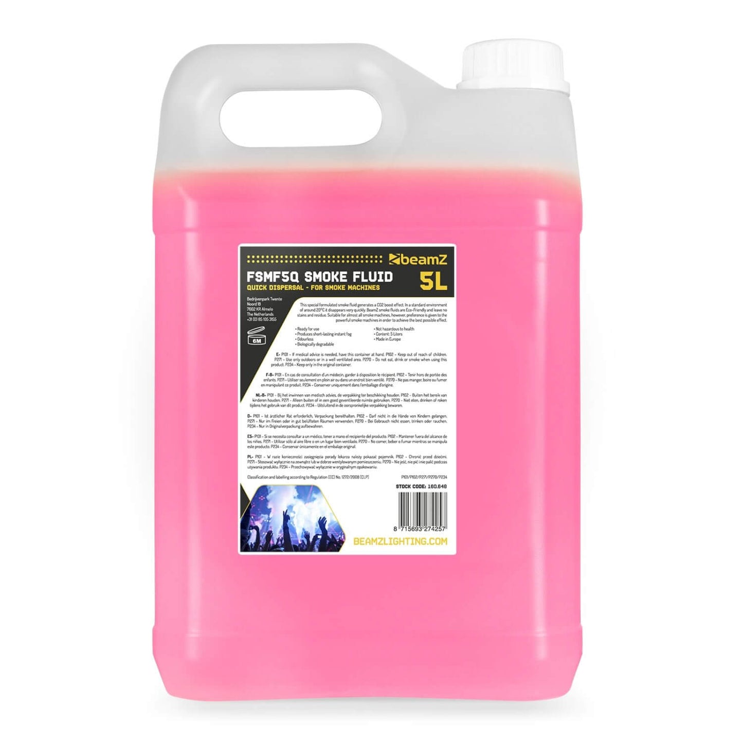 Beamz 5L Quick Dissipating CO2 Effect Smoke Liquid - product image