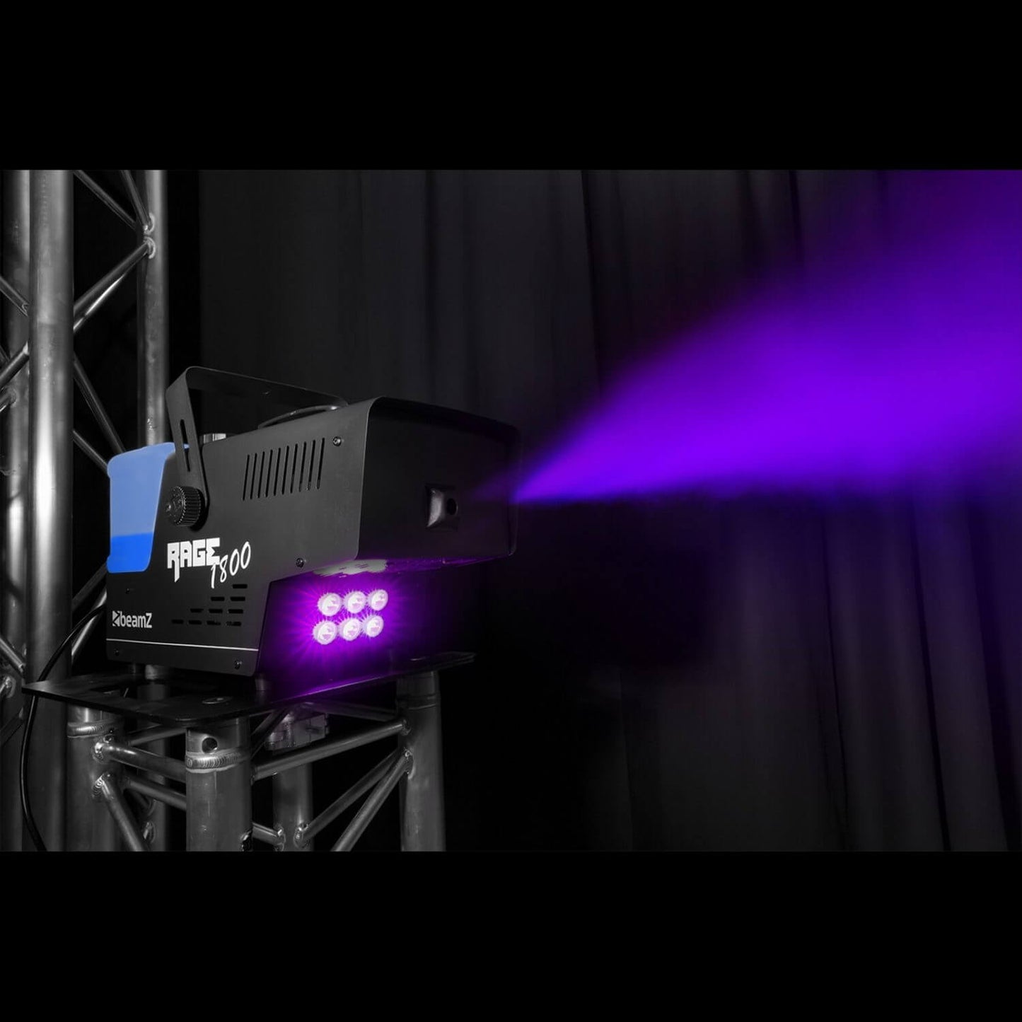 Beamz RAGE1800LED Smoke Machine with Timer Control and 6x4W 4-in-1 LEDs image
