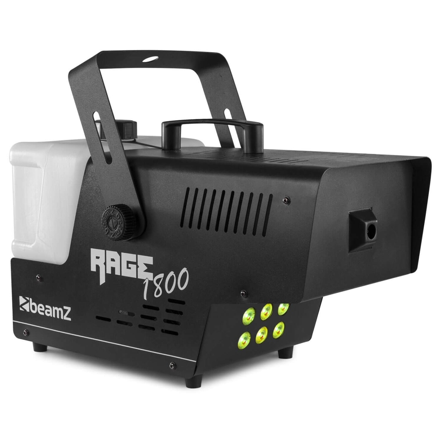 Beamz RAGE1800LED Smoke Machine with Timer Control and 6x4W 4-in-1 LEDs