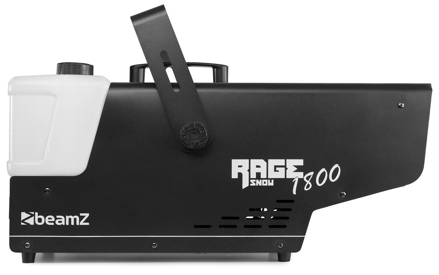 Beamz RAGE1800 Snow Machine with Wireless and Timer Controller side view