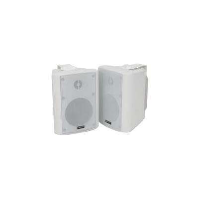 Adastra BC5A-W Active Stereo 2-Way Speaker Set in white, showcasing the design and features of the 30W RMS speakers.