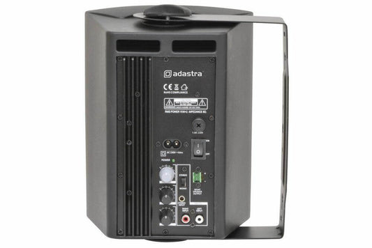 Adastra BC5A-B Active 5.25-Inch Stereo Speaker Set in black, featuring a 30W RMS output.