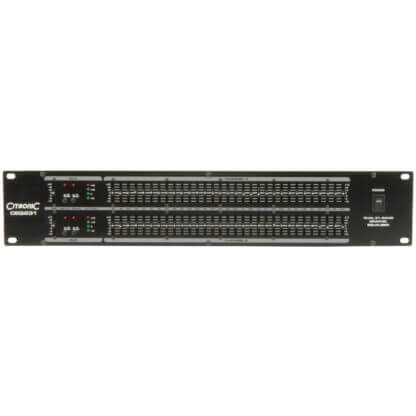 Citronic CEQ231 Dual 31-Band Graphic Equaliser, a professional audio control device with multiple frequency bands for sound adjustment.