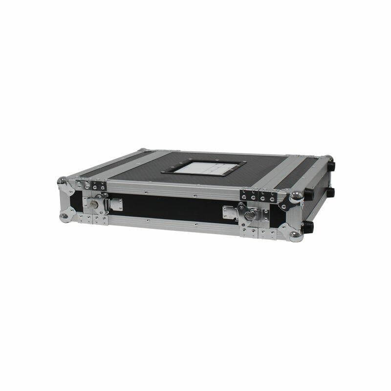 Citronic 19-Inch 16U Flightcase designed for audio equipment, featuring a heavy-duty and lockable design.