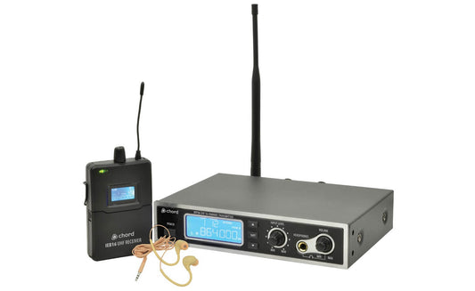 Image of the CHORD IEM16 UHF In-Ear Monitoring System, a professional wireless audio solution designed for high-quality audio monitoring.