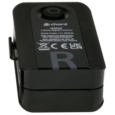 CHORD RX-IEM58 5.8GHz In-Ear Monitoring System Spare Receiver displayed in an image.