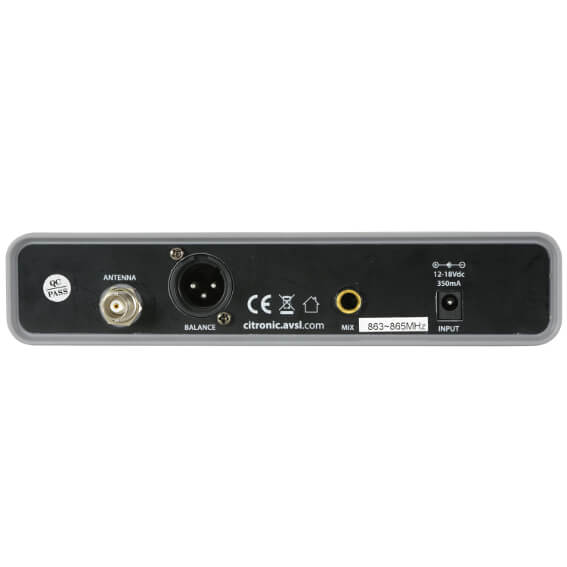 Citronic RU105-N UHF Wireless Lavalier and Neckband Microphone System featuring 81 channels.