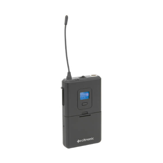 Citronic RU105-N UHF Wireless Lavalier and Neckband Microphone System featuring 81 channels.