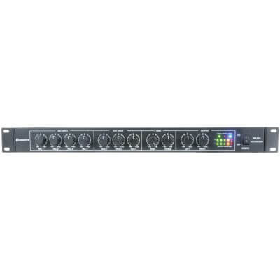VONYX VM-KG10 10-Channel Music Mixer featuring Bluetooth, USB connectivity, and DSP recording capabilities.