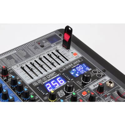 Power Dynamics PDM-S1604 16-Channel Stage Mixer with DSP, Bluetooth, USB, and MP3 Playback